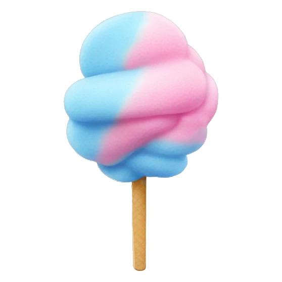 Pink and blue Cotton candy sticker
