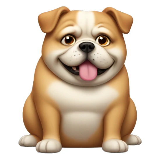 very fat dog sticker