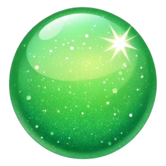 light green sparkle sticker