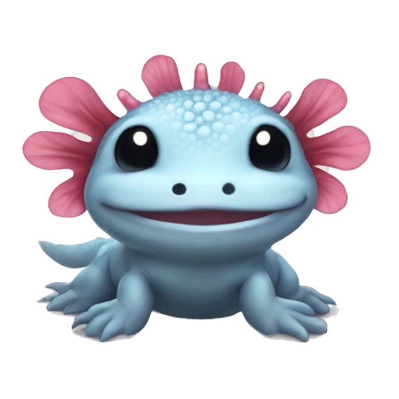 happy axolotl sticker
