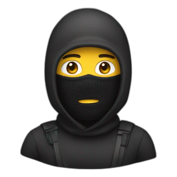 guy with balaclava sticker