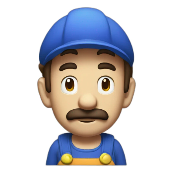 weak skinny mario sticker