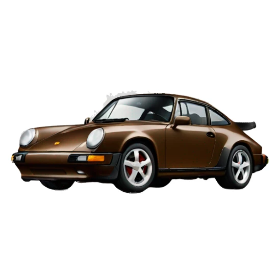 Brown porche 911 sticker