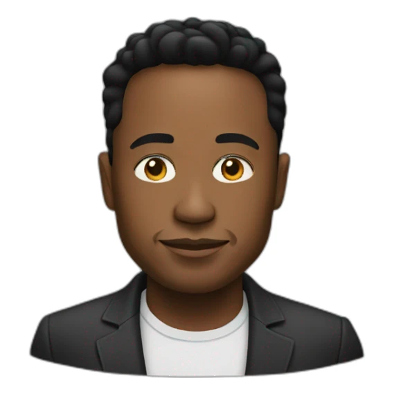 black elon musk sticker