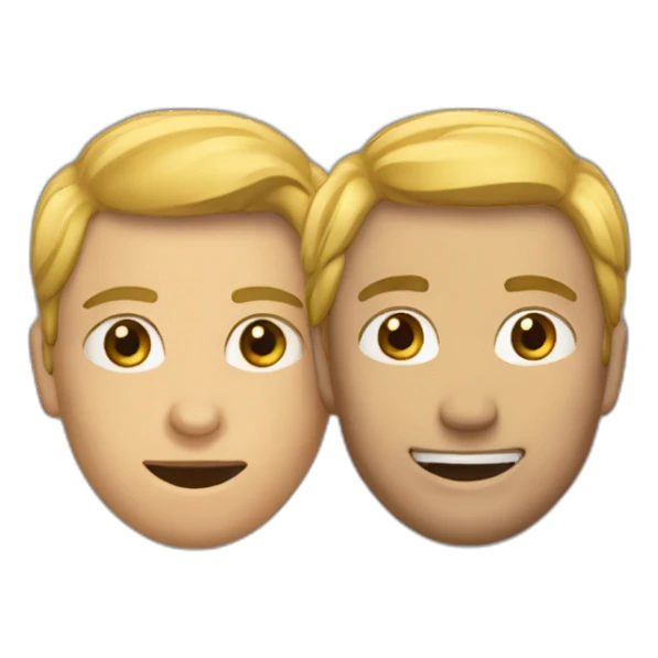 Deux personnes s'embrasser sticker