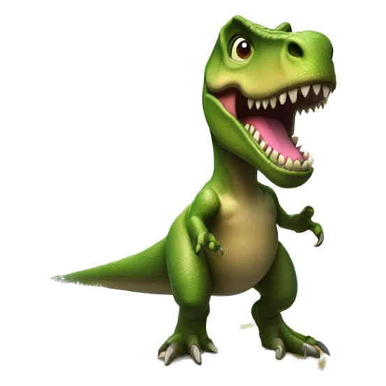 T-Rex on a surf board with a bow  sticker