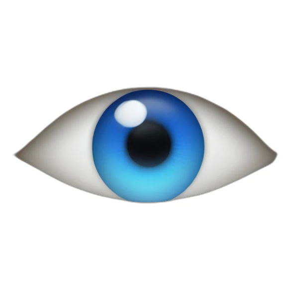 The arrow click at the blue eye sticker