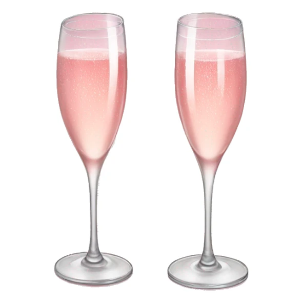 pretty pink champagne glasses sticker