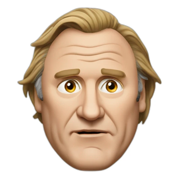 Black Gérard depardieu sticker