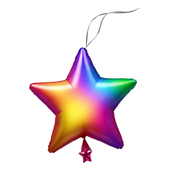Star as a balloon sticker