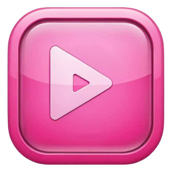 pink play button sticker