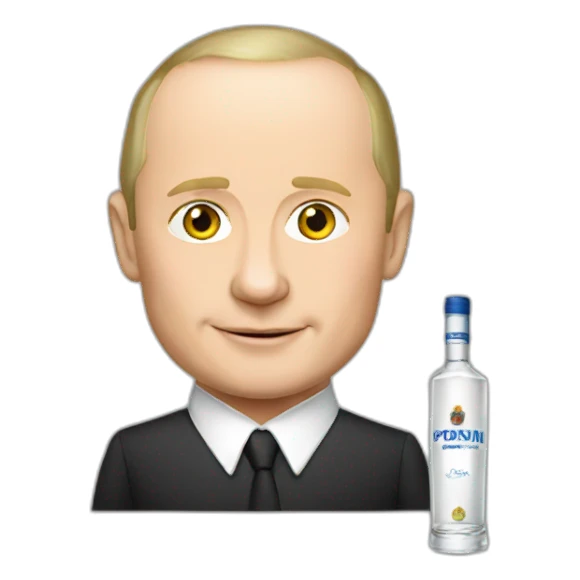 Putin vodka sticker