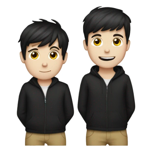dan and phil sticker