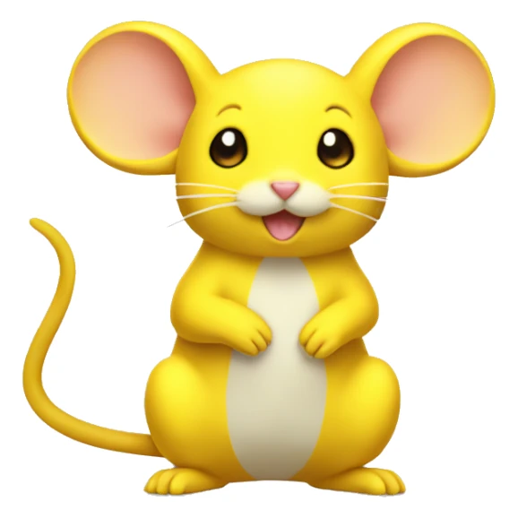 Yellow Electric Mouse Pokémon sticker
