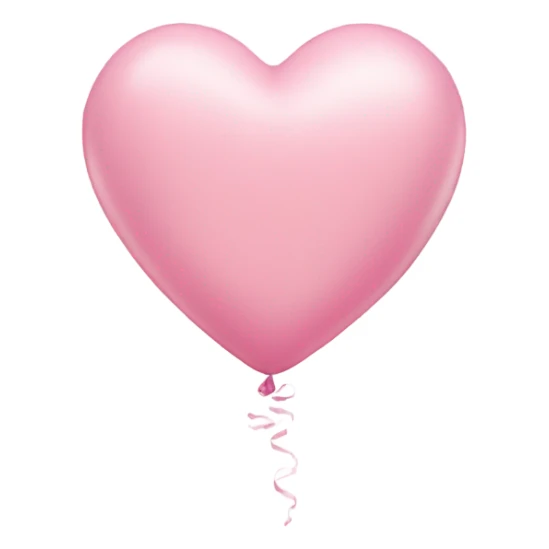 2 pastel pink heart balloons sticker