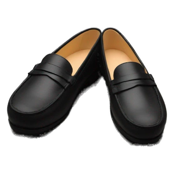 Loafers black sticker