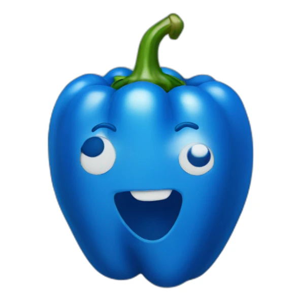 Blue pepper sticker