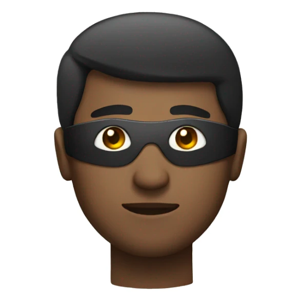 Manwearing eyepatch no eyes sticker