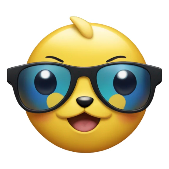 pokemon with sun glasses sticker