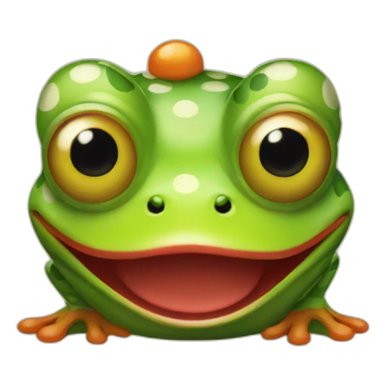 clown frog sticker