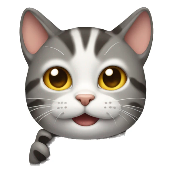 cat sticking up the middle finger  sticker