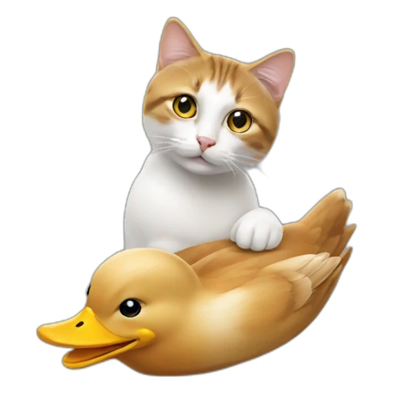 Un chat avec un bec de canard  sticker