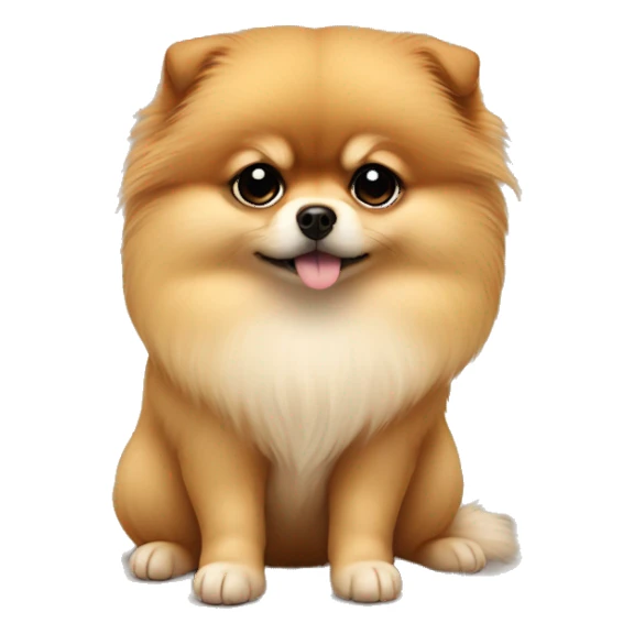 Sad pomeranian cute little baby sticker