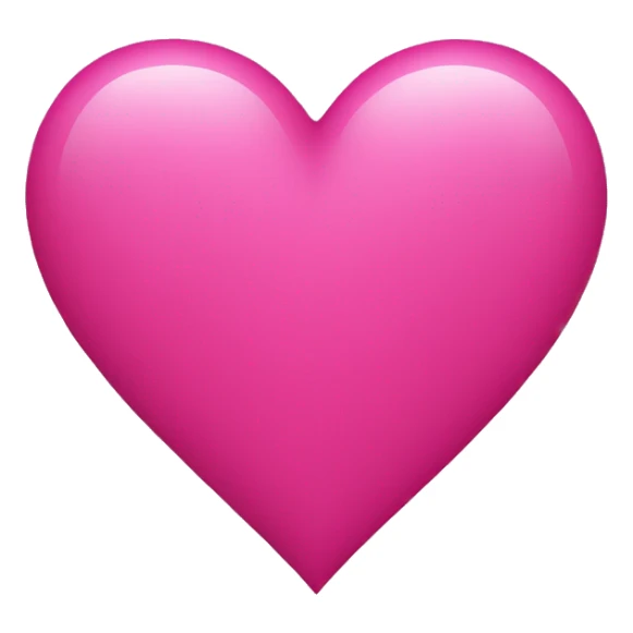 Plain dark pink heart sticker