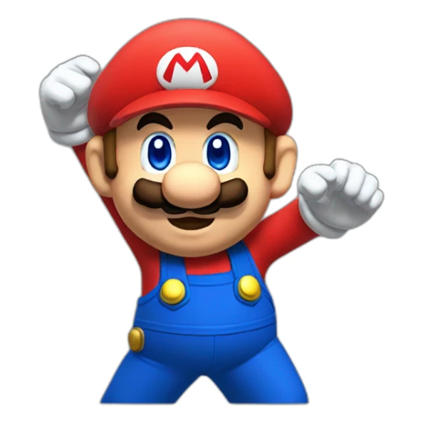mario qui fait un dab sticker