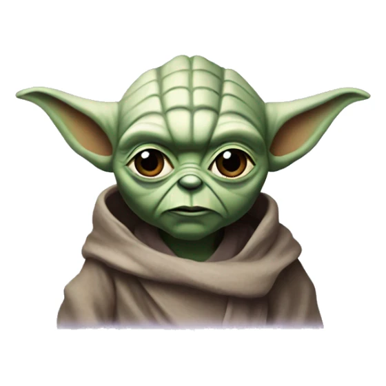 yoda with purple skin sticker