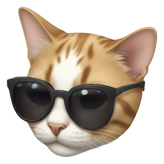 Cat with sunglasses sticker