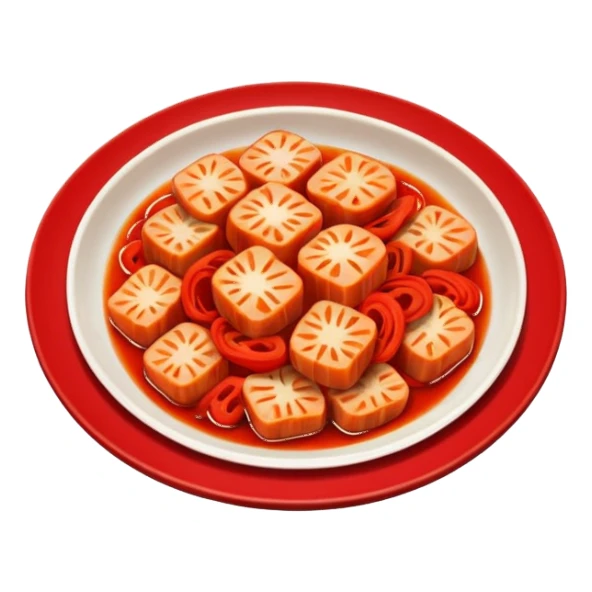 kimchi on plate sticker