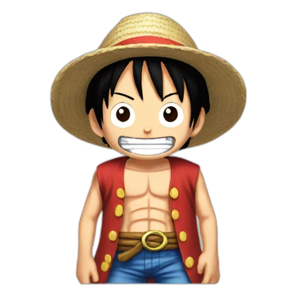 one piece luffy sticker