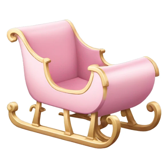 light pink sleigh sticker
