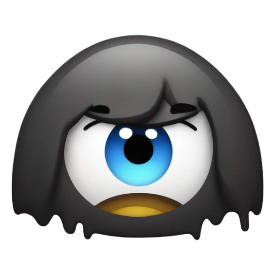 Um coração preto vomitando arco-íris  sticker