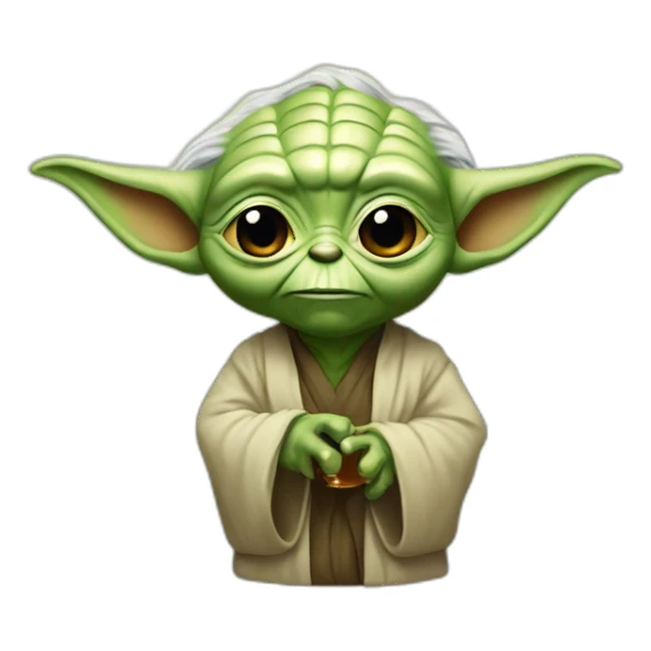 Yoda boit de la bière sticker