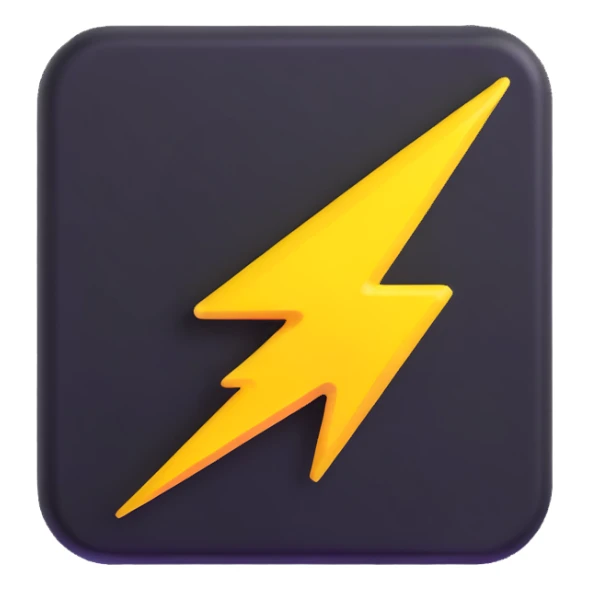 instant upgrade button with lightning bolt sticker