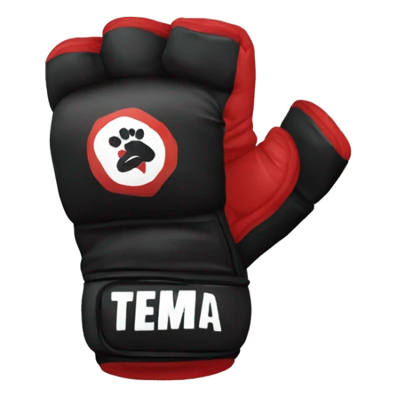 mma glove sticker