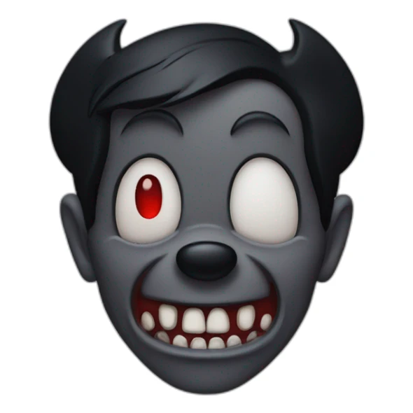Mickey Mouse vampires sticker