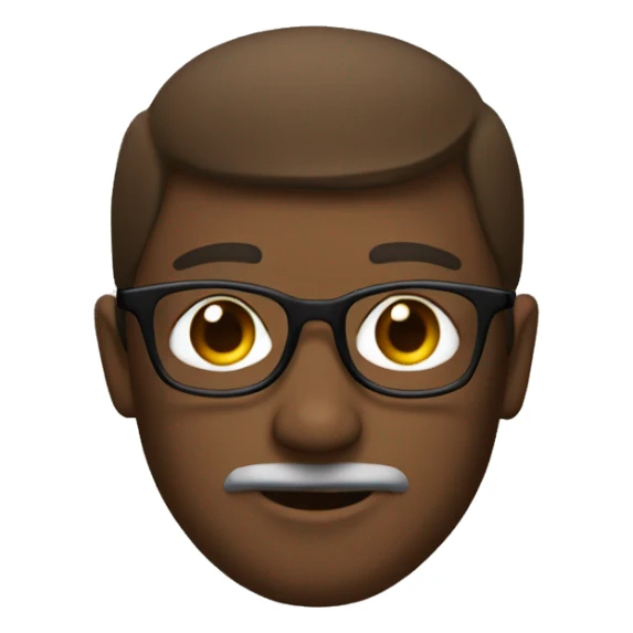 Glasses, brown ayes sticker