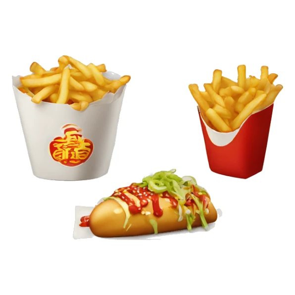 chinese fast food sticker