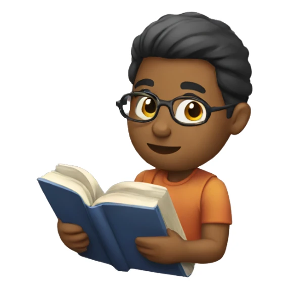 persona leyendo un libro sticker