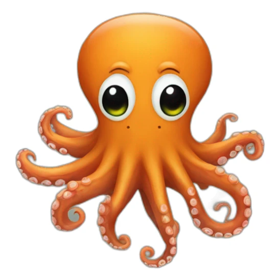 Octopus with a chumpkin sticker