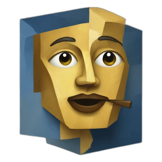 cubism painting sticker