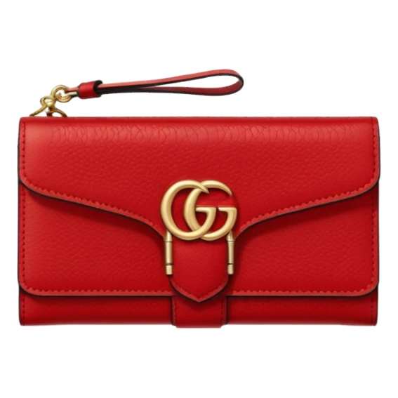 Cartera roja gucci sticker