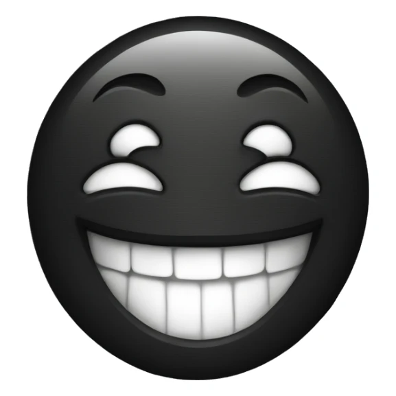 Smile with black hone sticker