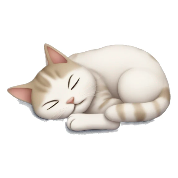 cute kitten sleep under rug sticker