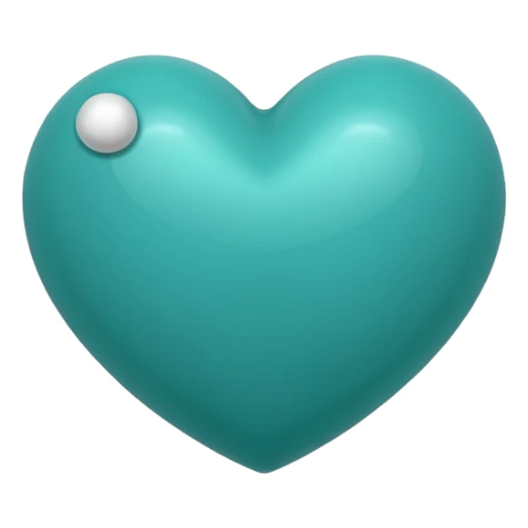 Teal heart with 'Belles with Balls' sticker