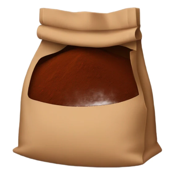 cocoa powder in a bag sticker