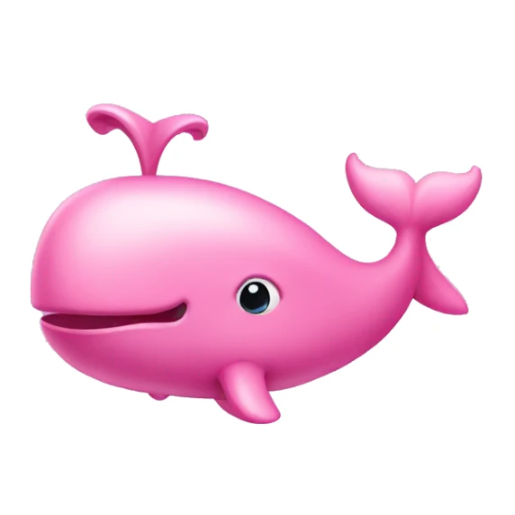 pink whale sticker
